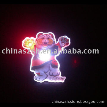 magnetic flashing badge